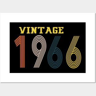 1966 vintage retro year Posters and Art